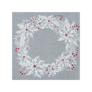 Xmas Christmas Napkins /Scandi Wreath