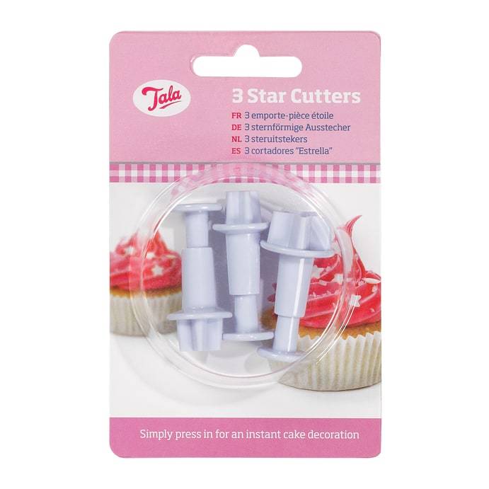 Star Plunger Icing Cutters