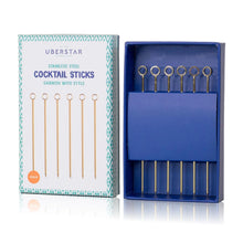 Load image into Gallery viewer, Metal Cocktail Picks Gold
