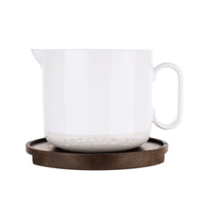 Load image into Gallery viewer, Artisan Gravy Jug with Wooden Saucer
