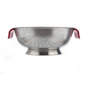 Steel Colander with Silicone Handles