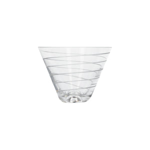 Cocktail Martini Glass Set of 4 STEMLESS