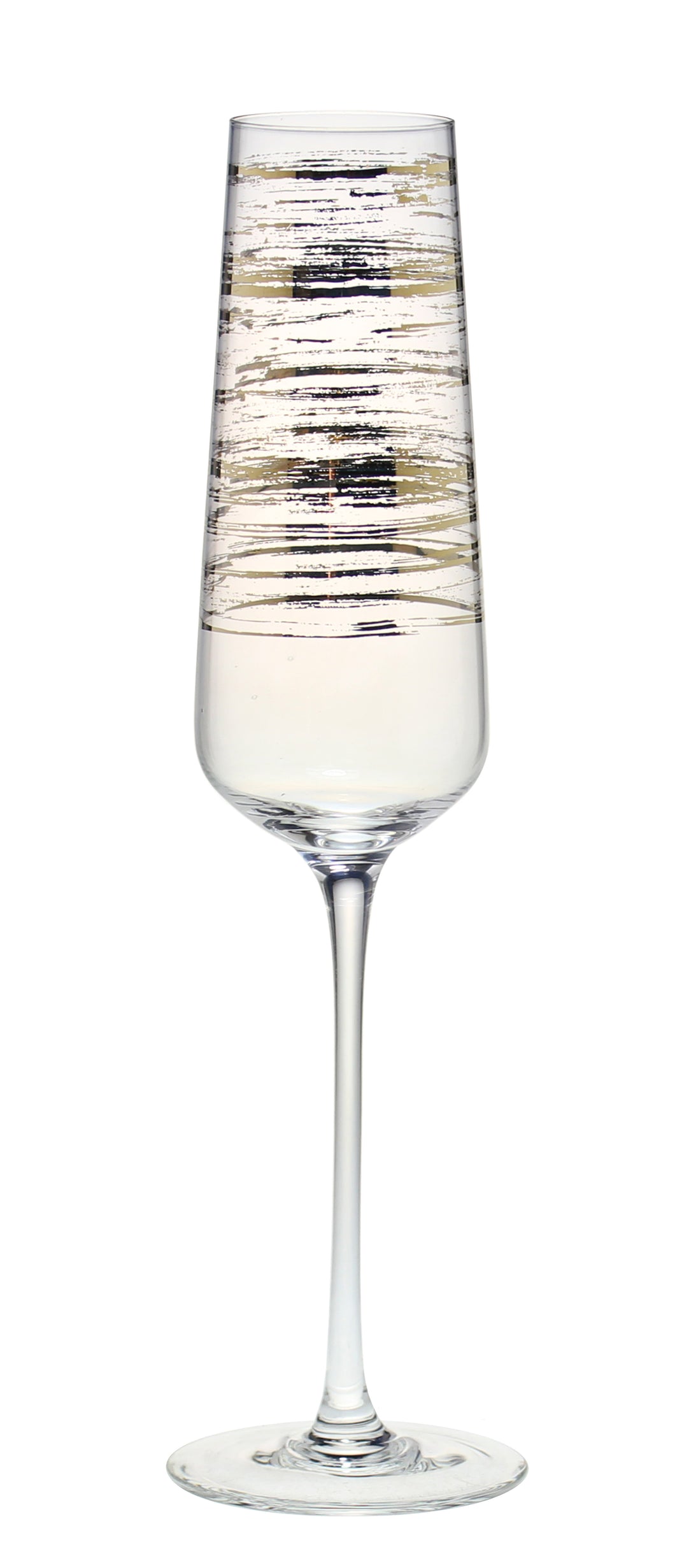 Single Glass with metallic swirl detail