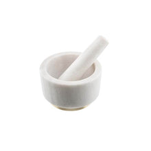 Load image into Gallery viewer, Pestle and Mortar by Kitchen Pantry in Marble with Brass detail
