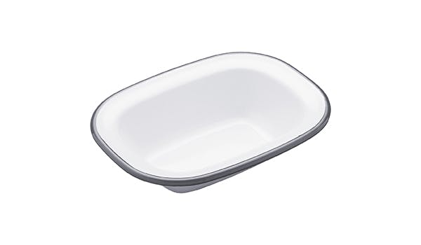 Nostalgia Enamel Oblong Pie Dish
