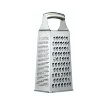Load image into Gallery viewer, Box Grater Etched Stainless Steel Four Sided
