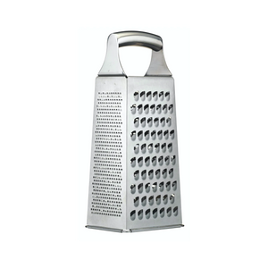 Box Grater Etched Stainless Steel Four Sided