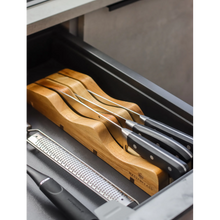 Load image into Gallery viewer, Wave Knife Block for Drawer Storage
