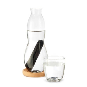 Water Bottle Carafe with Cup 800ml