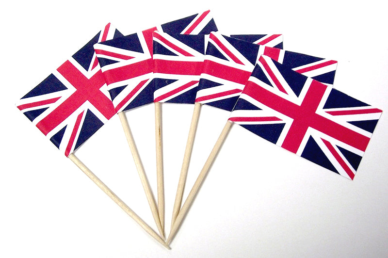 Union Jack Cake and Sandwich flags /pack 10