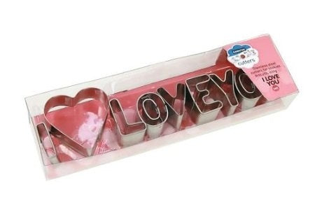 I Love You' Cookie Cutter set