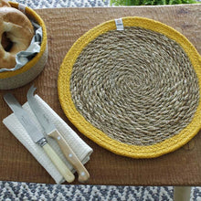 Load image into Gallery viewer, Respiin EDGE COLOUR Placemats and Coasters in Seagrass &amp; Jute
