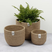 Load image into Gallery viewer, Tall Jute Basket Set 3 /Natural
